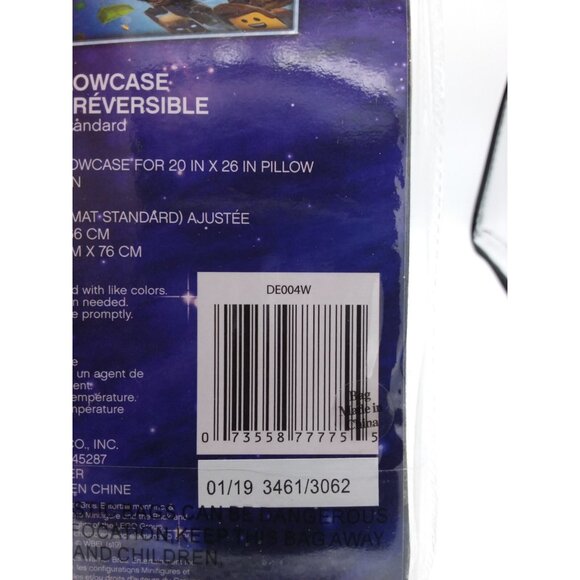 The Lego Movie Reversible Pillowcase Microfiber Standard Size Kids Bedroom - Picture 6 of 9